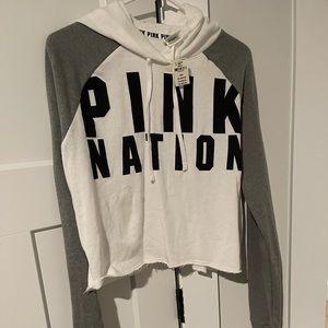 Vs crop hoodie